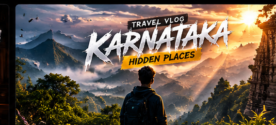 KARNATAKA travel thumbnail concept